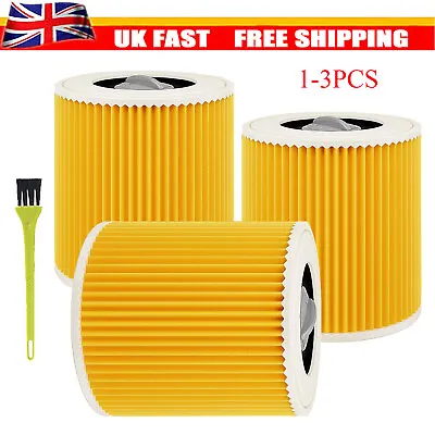 Cartridge Filter For Karcher MV2/3 WD3 WD 3 P Wet And Dry Hoover Vacuum Cleaner • £9.89