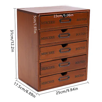 9 Cube Storage Shelf Vintage Organizer Small Item Display Cabinet With 2 Drawers • $34.20