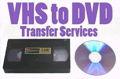 VHS S-VHS VHS-C TO DVD DIGITAL FILES TRANSFER Or USB Flash Drive (NTSC) • $10