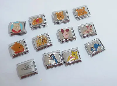 Winnie The Pooh 9mm Italian Charm * Piglet Eeyore Tigger Fits Classic Bracelets • £3.99