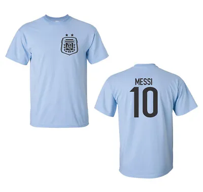 Argentine Soccer Player Lionel Messi #10 Men's Tee Shirt 1451 • $10.95