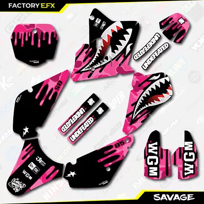 Pink Savage Racing Graphics Kit Fits 01-21 Suzuki RM85 RM 85 Racing Decal • $49.99