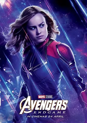 Marvel Art Print Poster Wall Decor Avengers: Endgame Film Captain Marvel Gift • $11.99