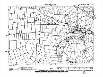 Misterton Walkeringham North Old Map Nottinghamshire 1900: 4SW Repro • £18.99