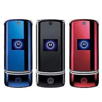 Original Unlocked Motorola KRZR K1 Flip Cell Mobile Phone Bluetooth 2MP MP3 GSM • $33.99