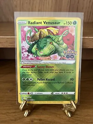 $8.94 • Buy Radiant Venusaur 004/078 -- Pokemon TCG Pokemon Go -- NM - Mint Shiny Holo Rare