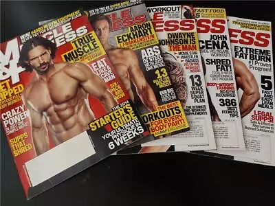 Muscle & Fitness Workout Body Builder Magazines Asst Back Issues 2014 - Lot Of 5 • $29.99