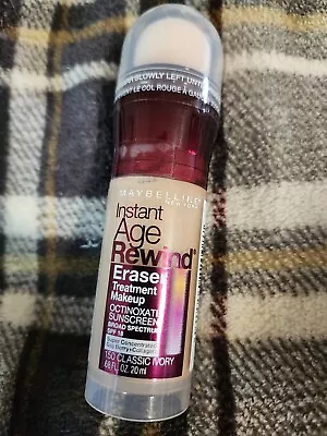 Maybelline Instant Age Rewind Eraser 150 CLASSIC IVORY Treatment. 68oz./20ml  • $13.99