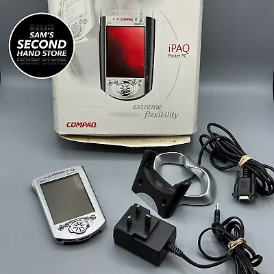 Compaq IPaq H3630 H3635 PDA Pocket PC 206MHz 32MB Original Box And Dock Only • £19.99