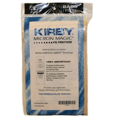 {3} Kirby Micron Magic Vacuum Cleaner Bags # 197394  197294 • $9.81