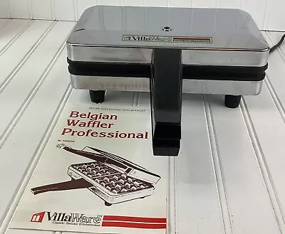 Vintage VillaWare Belgian Waffler Professional 5200-NS Waffle Maker • $29.99