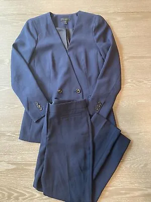 J.Crew Women’s Size OP Top 2P Bottom Navy Blue Suit • $49.59