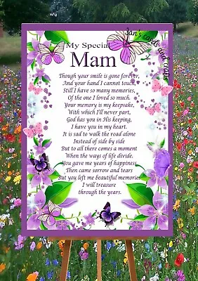 Friend Heavenly Birthday Card Mum Grave Memorial Mam Memorial Plaque F08 • £5.18
