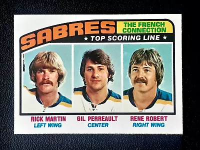 Rick Martin / Gil Perreault / Rene Robert 1976-77 Topps No 214 Nrmint    59872 • $2.89
