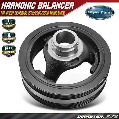 Harmonic Balancer Crank Pulley For Chevy Silverado 1500 Tahoe 4.8L 5.3L 6.0L 6.2 • $65.99