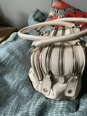 £170 • Buy DOLCE & GABBANA MAGDA BAG Ivory Top Handle Handbag , Gold Links