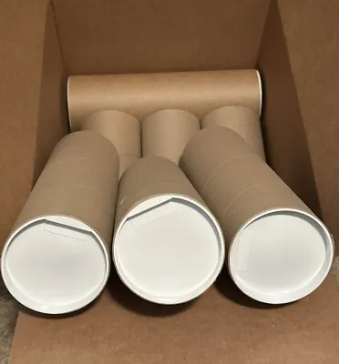 Mailing Tube 4  Diameter X 12  Long With Plastic End Caps 7 Tubes • $25.99