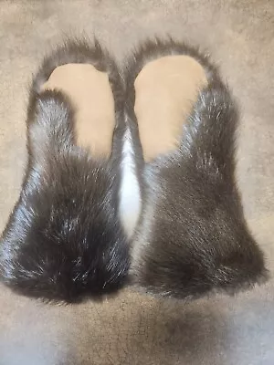 Beaver Fur Mittens 16  Size Large • $299