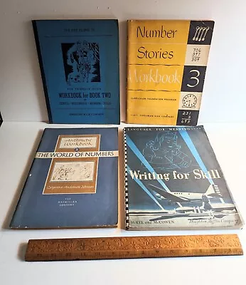 Unused Vintage 1936 1942 1950 & 1952 School Workbooks Lot • $20