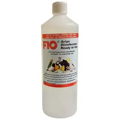 F10 Avian Disinfectant Ready To Use Spray Refill Clean Up Bird Mess Droppings • £16.99