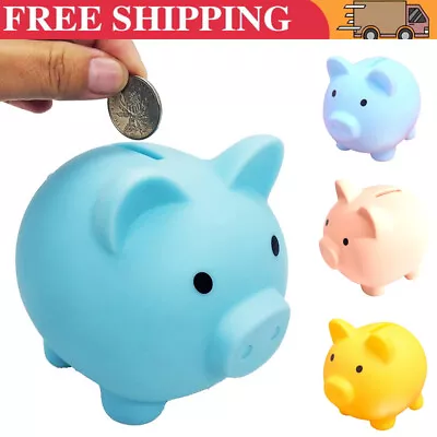 £11.99 • Buy Piggy Bank Saving Coins Money Box Cash Fund Gift Plastic Pig Children Kids UK