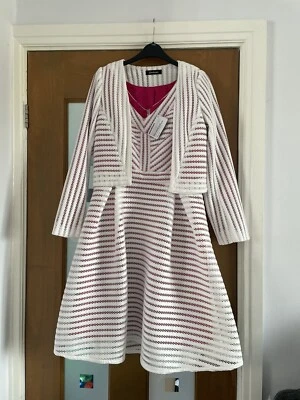 £50 • Buy Stunning Kaleidoscope Dress & Jacket Size 10 White New Special Occasion 