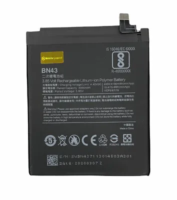 XIAOMI Redmi Note 4X BN43 Battery Replacement 4100mAh • $27.99