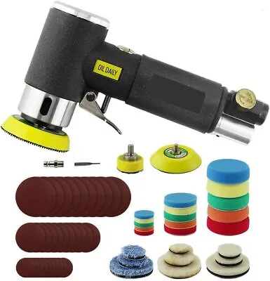 1 2 3 Inch Random Orbital Air Sander Mini Pneumatic Sander For Auto Body Work UK • $49.95