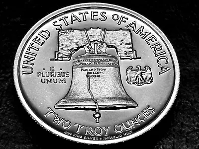 1948 Franklin Half Tribute 2 Troy Oz .999 Fine Silver Round • $85