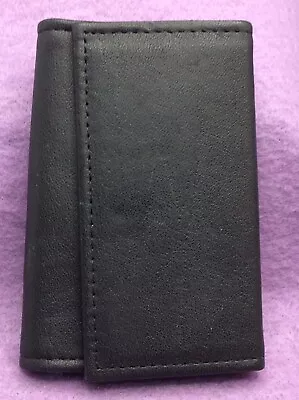 PRINCE GARDNER Vintage Key Wallet ~ 6 Fob Holder ~ Black Leather Case • $3