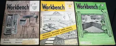 Lot Of Workbench Magazines 1958 -1961 Vintage Woodworking Home Building Crafts • $12.99