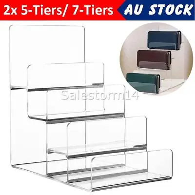 $29.50 • Buy 2Pack Wallet Holder Stand DISPLAY Rack Clear Acrylic Rack For Purse Sunglasses