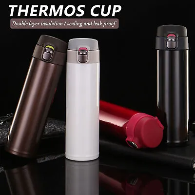 $20.99 • Buy 500ml Flask Thermos Coffee Cup Vacuum Insulated Tea Bottle Water Mug Stainless