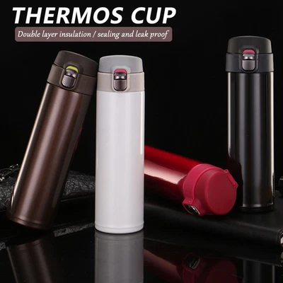 $19.94 • Buy 500ml Flask Thermos Coffee Cup Vacuum Insulated Tea Bottle Water Mug Stainless