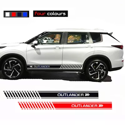 For Mitsubishi Outlander Vinyl Decal Sticker Graphics Kit Sport Side Door 2pcs • $20.83