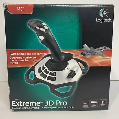 Logitech Extreme 3D Pro USB Joystick J-UK17 X3D Microsoft PC Flight Simulator • $29.99