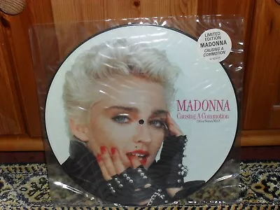 Madonna  12  Vinyl Single. Causing A Commotion. Silver Screen Mix Picture Disc.  • £9