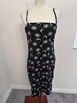 NWT Black & White Celestial Mini Dress SZ XL Salem Magic Astrology Moon Sun • $10