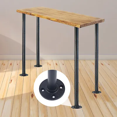 4 Pack 30  Industrial Metal Pipe Table Legs Coffee Table DIY Furniture Leg Black • $34.20