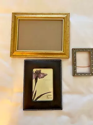 Lot Of 3 VTG Ornate Gold Picture Frames Art Decor Gallery Shabby Chic • $9.99