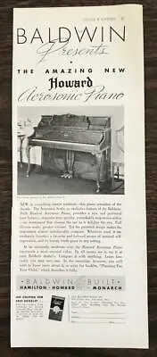 $6.85 • Buy 1936 Baldwin Piano Co. Print Ad The Amazing New Howard Acrosonic Piano