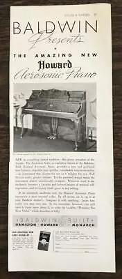 $6.85 • Buy 1936 Baldwin Piano Co. Print Ad The Amazing New Howard Acrosonic Piano