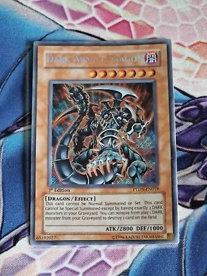 Yu-Gi-Oh 1st Edition Dark Armed Dragon PTDN-EN019 (please See Photos) • £100