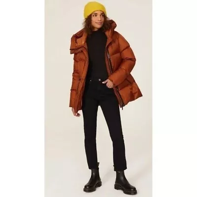 Rent The Runway Sz Small Mackage Freya Puffer Jacket In Copper Brown Jacket • $150