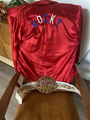 Vintage Rocky Balboa Boxing Robe Belt Costume Trick Or Treat Halloween • $19.99