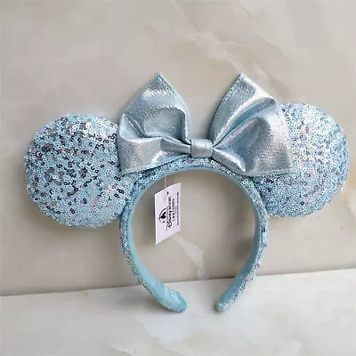 Disney Parks Blue Exclusive Frozen Arendelle Aqua 2020 Minnie Ears Headband • $13.99