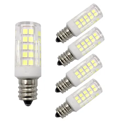 5pcs E12 Candelabra Base LED Light Bulb C7 5W 110V 120V 64Led 2835SMD Lamp H • $13.53