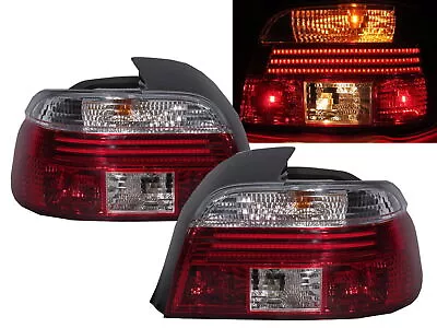 E39 PRE-FACELIFT SEDAN 1995-2000 LED Tail Rear Light Lamp V1 RED/CLEAR For BMW • $418.98