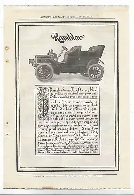 RAMBLER NORTHERN COLUMBIA MITCHELL Auto 1904 MUNSEY'S MAGAZINE Print Ads 12 • $22.95