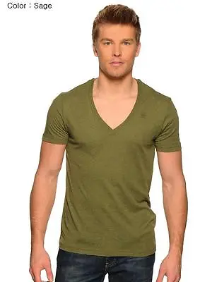 NWT G-Star Raw Men Base V-neck Short Sleeve T- Shirts Single Pack-  Great Price • $18.99